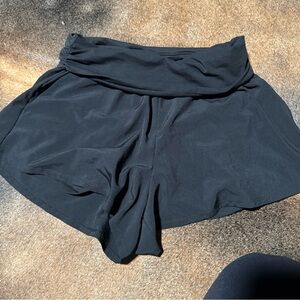 JoyLab Womens Mid-Rise Built-In Shorts Blakc Rolling Hills medium